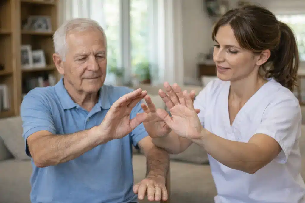 Ejercicios de coordinación y propiocepción en fisioterapia para Parkinson orientados a mejorar el control motor y reducir la interferencia del temblor