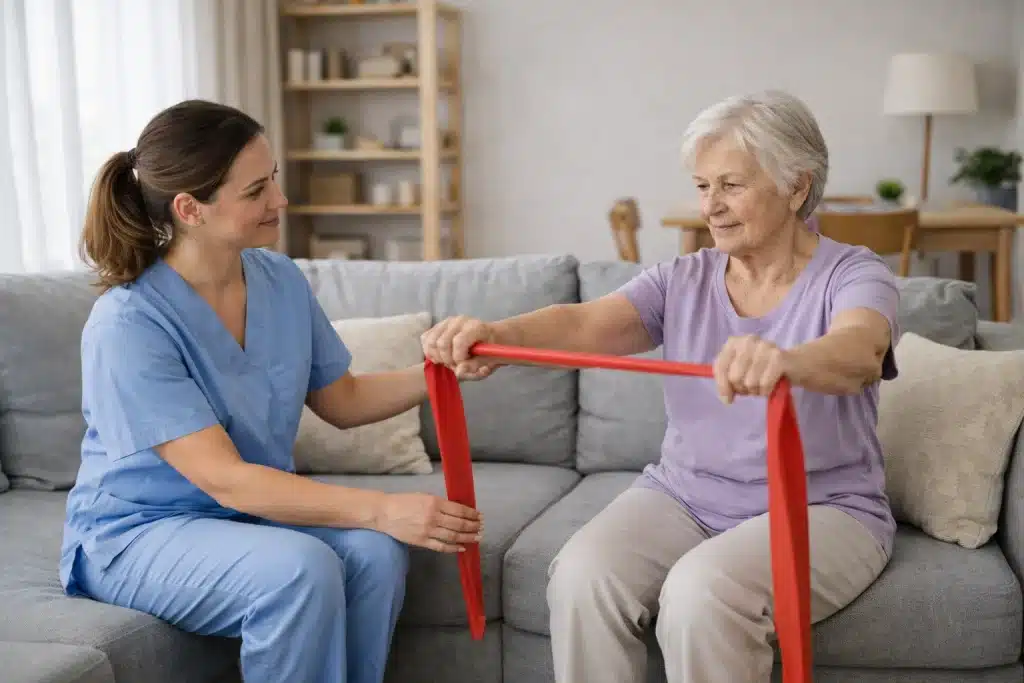 Fisioterapia a domicilio para la sarcopenia en personas mayores